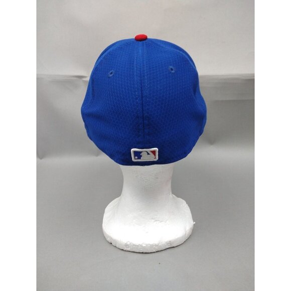 New Era Chicago Cubs 59FIFTY Fitted Blue Hat Size 7 1/4 Batting Practice - Picture 4 of 12